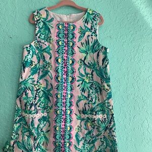Lilly Pulitzer Girls mini Shift Dress summer resort preppy palm beach 6 purple